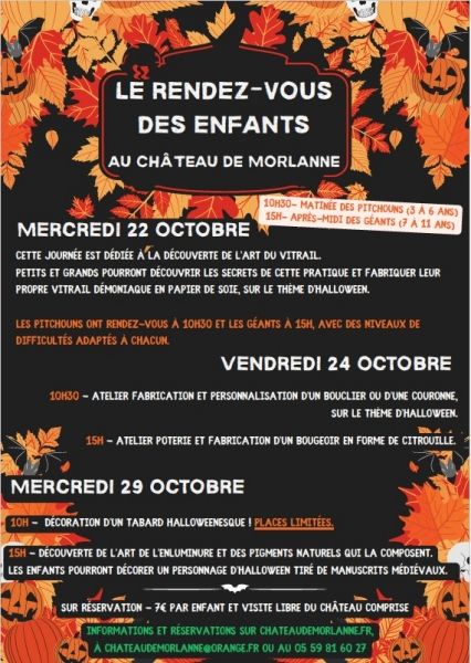 Chateau morlanne enfants activites 