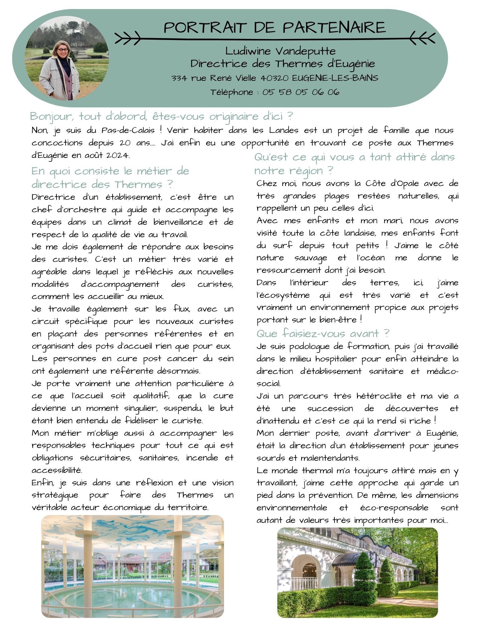 Directrice des thermes